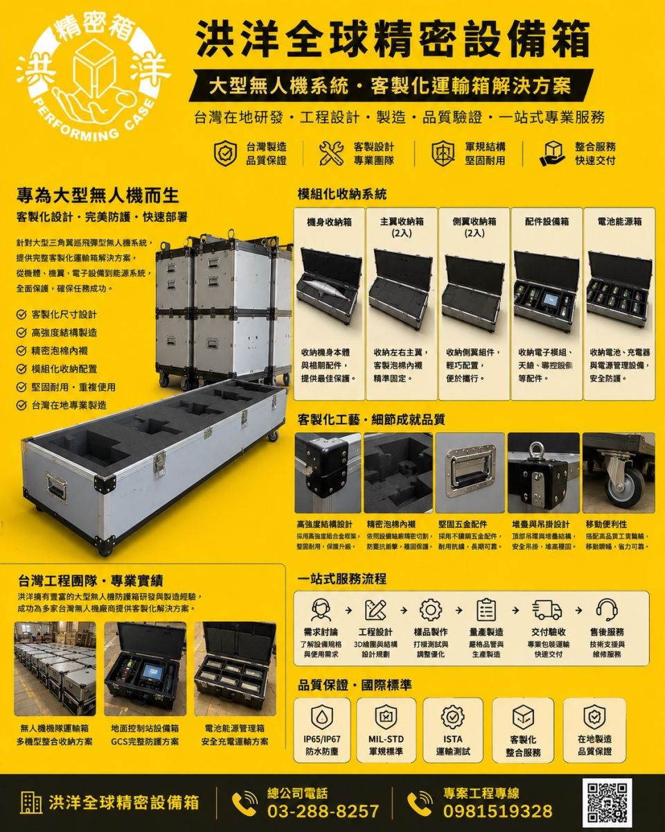 大型無人機系統運輸與部署箱工程解決方案